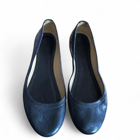 Frye Carson Ballet Flat - Black Size 8 - Picture 5 of 8